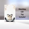 Niece Birthday Card with Gift Tag / Gothic Style, Clothing, Alternative Card