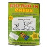 Animal Colour In Birthday Card Pack/ Set of 6, Craft, Art, Blank Cards, Kids