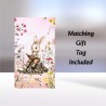 Rabbit Birthday Card & Matching Gift Tag/ Whimsical, Peter Rabbit Style, Bunny