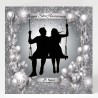 Silver Wedding Anniversary Card/ For him, For her, Romantic, 25 Years