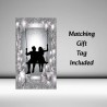 Silver Wedding Anniversary Card/ For him, For her, Romantic, 25 Years