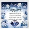 Sapphire Wedding Anniversary Card/ For him, For her, Romantic, 45 Years