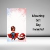 Congratulations, You'll Be A Super Big Brother & Matching Gift Tag/ For him,
