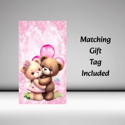Personalised Engagement Card with Matching Gift Tag / For Him and Her, Love