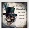 Grandad Birthday Card & Matching Gift Tag /Gothic theme, Pirate,Alternative