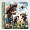 Birthday Card with Matching Gift Tag / Farm, Animals, Cute, For her, For Him