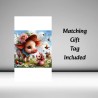 Birthday Card with Matching Gift Tag / Farm, Animals, Cute, For her, For Him