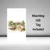 Birthday Card with Matching Gift Tag / Farm, Animals, For her, For Him