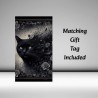 Black Cat Greeting Card Gift Tag /Gothic theme, Goth,Alternative
