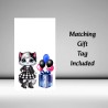 Girlfriend Birthday Card / Gift Tag Inc/ Goth Cat, Gothic Style,