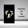 Engagement Card with Matching Gift Tag / Gothic Theme, Gothic Style, Couple