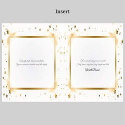 Large Premium Graduation Card & Gift Tag/ University, For him, For Her, Owl,