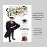 Large Personalised Graduation Card Male & Gift Tag, Uni, Congratulations