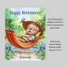 Personalised Large Retirement Card with Matching Gift Tag / For him, Retiring
