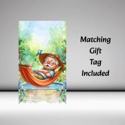 Personalised Large Retirement Card with Matching Gift Tag / For him, Retiring