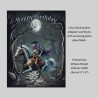 Personalised Large Gothic Birthday Card with Matching Gift Tag/ Alternative Card