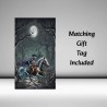 Personalised Large Gothic Birthday Card with Matching Gift Tag/ Alternative Card