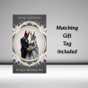 Large Gothic Devil Wedding Day Card & Gift Tag/ Gothic, Alternative, Celebration, Wedding