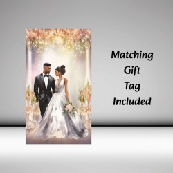 Large Wedding Day Card & Gift Tag Approx 11x8"/ Celebration, Wedding, Marriage