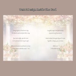 Large Indian Wedding Day Card & Gift Tag Approx 11x8"/ Celebration, Marriage,