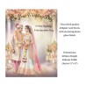 Large Indian Wedding Day Card & Gift Tag Approx 11x8"/ Celebration, Marriage,