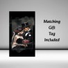 Large Personalised Gothic Style Wedding Day Card & Gift Tag/ Alternative Wedding