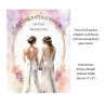 Lesbian, LGBT, Bride, Gay Wedding Day Card & Gift Tag -Large Size, Approx 11x8"