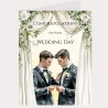 Gay, LGBT, Groom Wedding Day Card & Gift Tag -Large Size, Approx 11x8", Same Sex