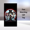 Blank Greeting Card & Matching Gift Tag/ Gothic Theme, Gothic Style, Alternative