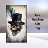 Grandad Birthday Card & Matching Gift Tag /Gothic theme, Pirate,Alternative